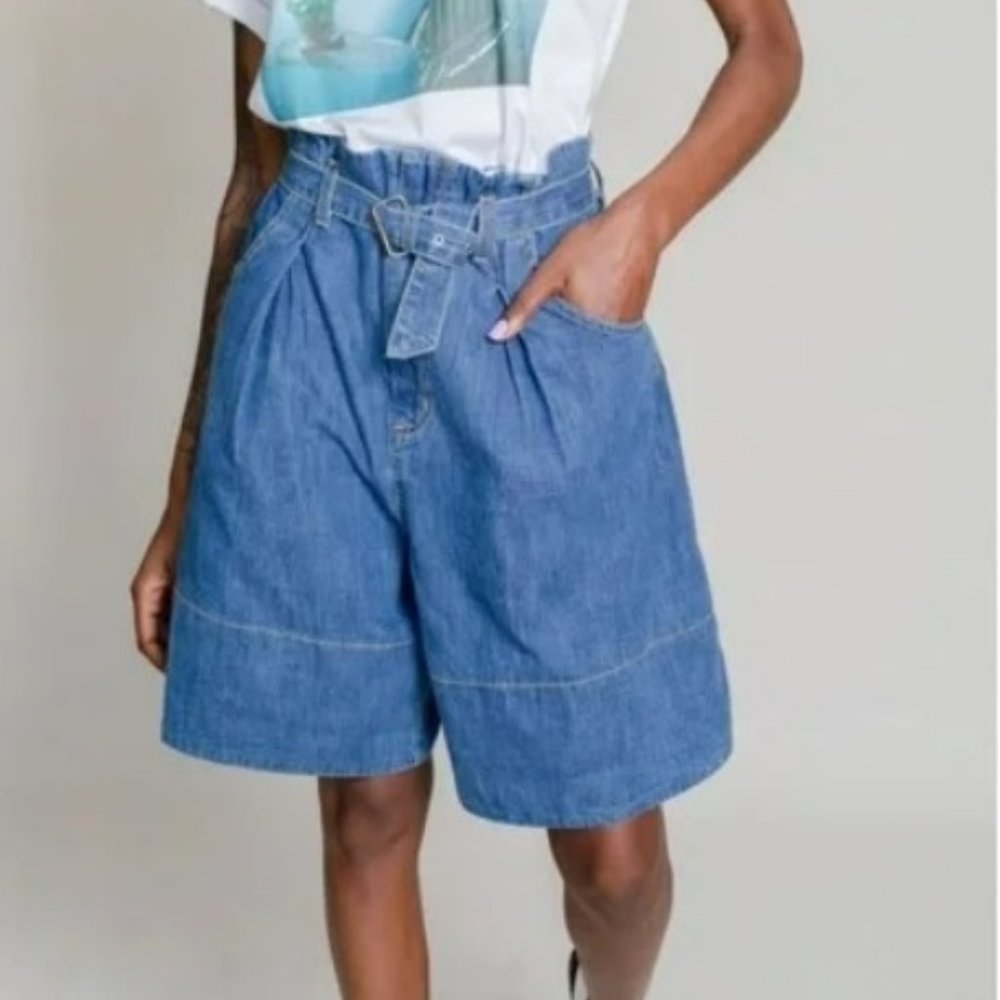 Rachel Comey Denim Irolo Shorts in Light Wash Size 6 NWT